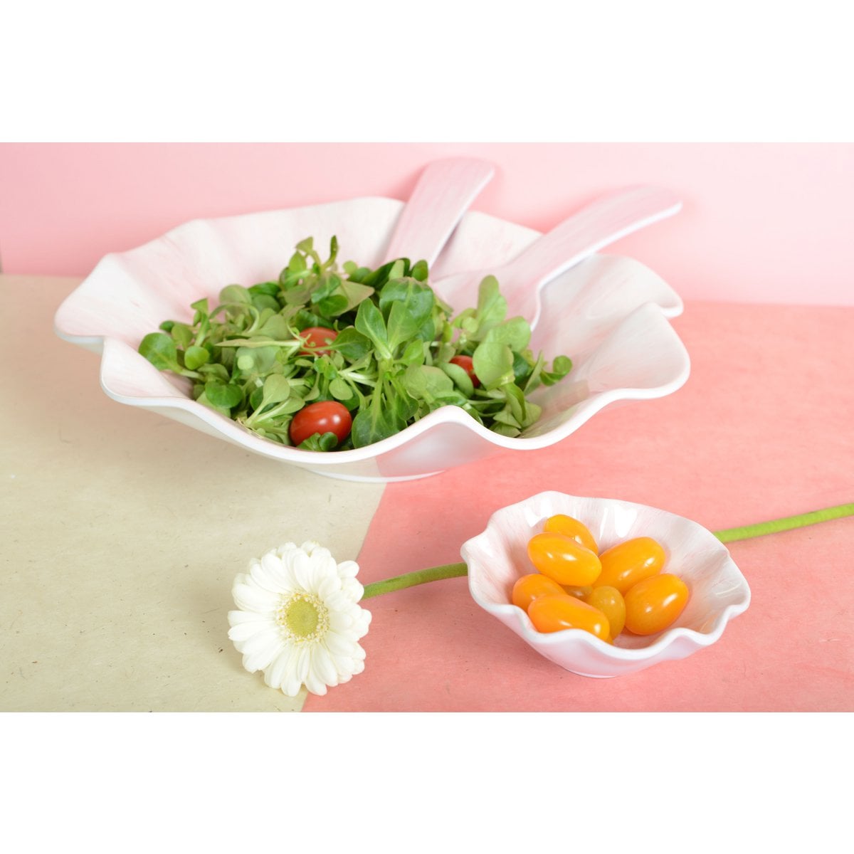 Aperitief cup 12x12x5 cm roze melamine