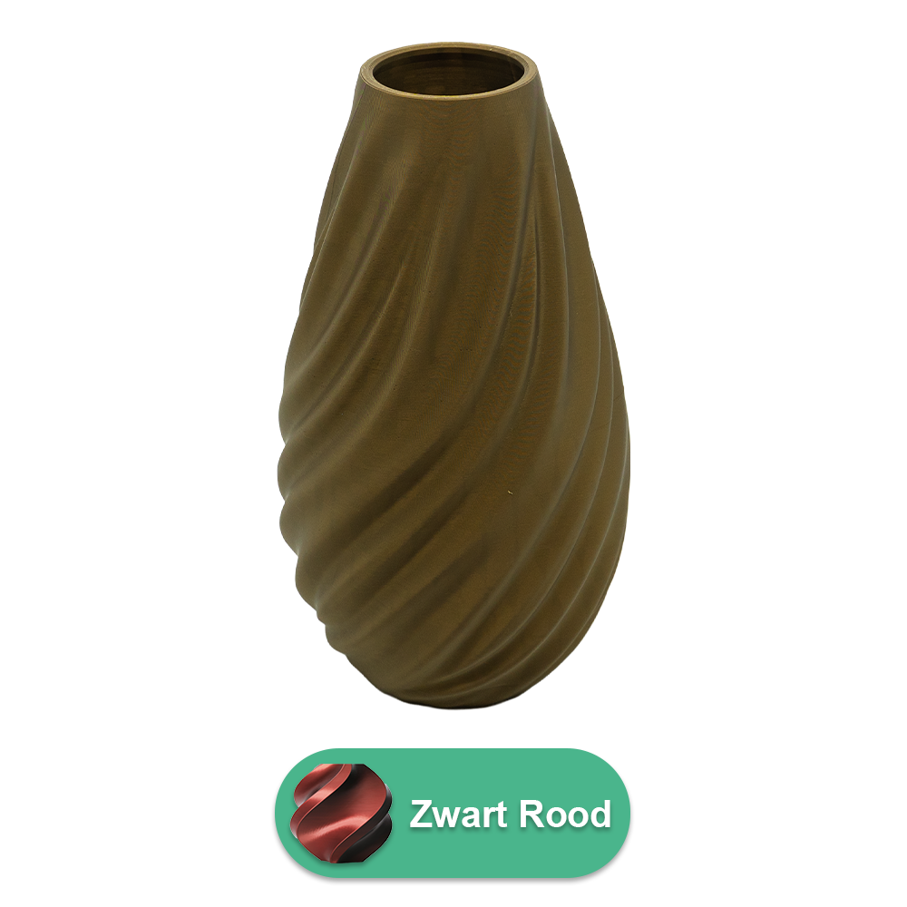 3D vaas PLA 30 cm zwart