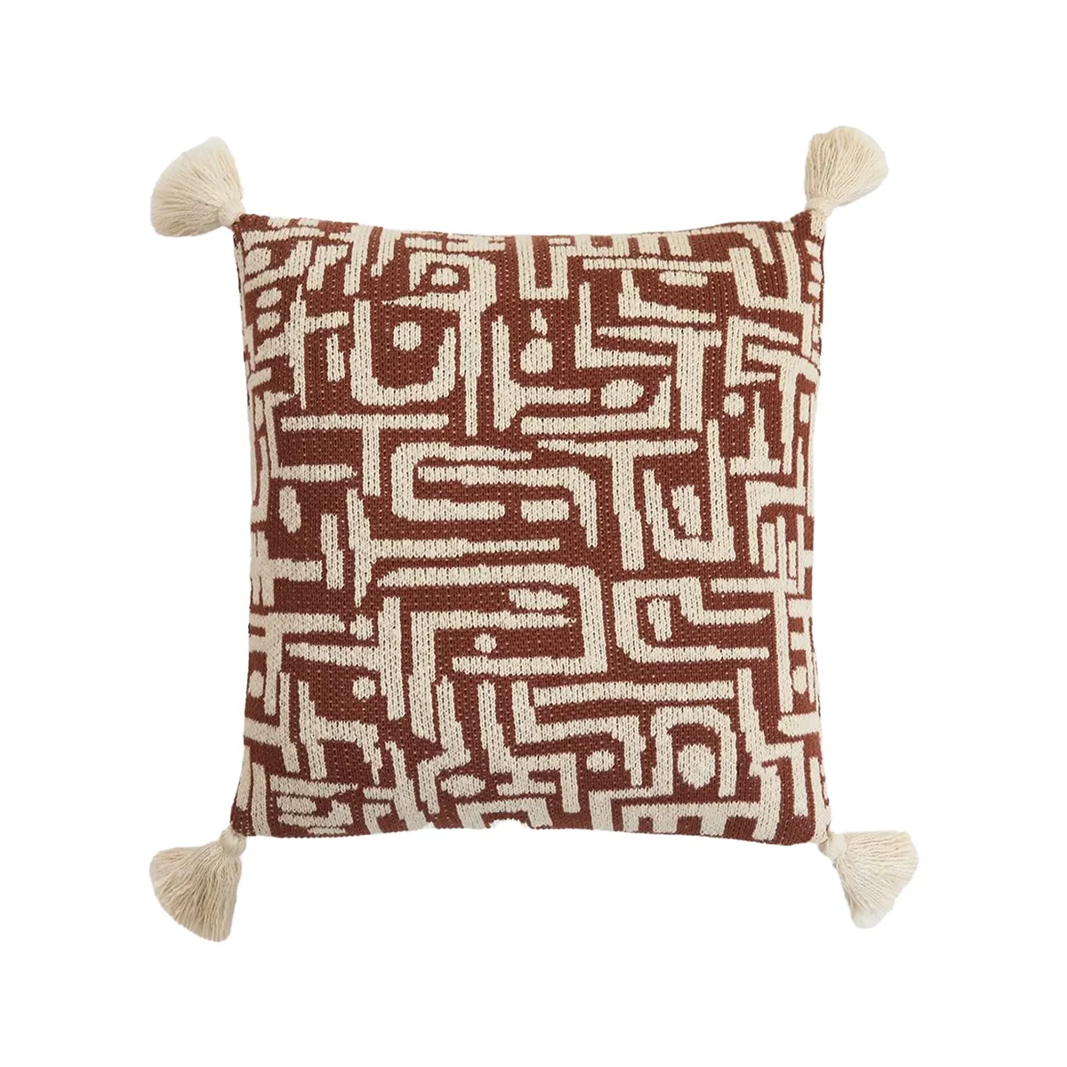 Dark Coffee – Cushion Cover – Ethnic Pattern – 45×45 cm – Urbane Hide