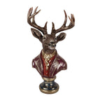 Decorative Deer Figurine 30x22x57 cm Brown Plastic