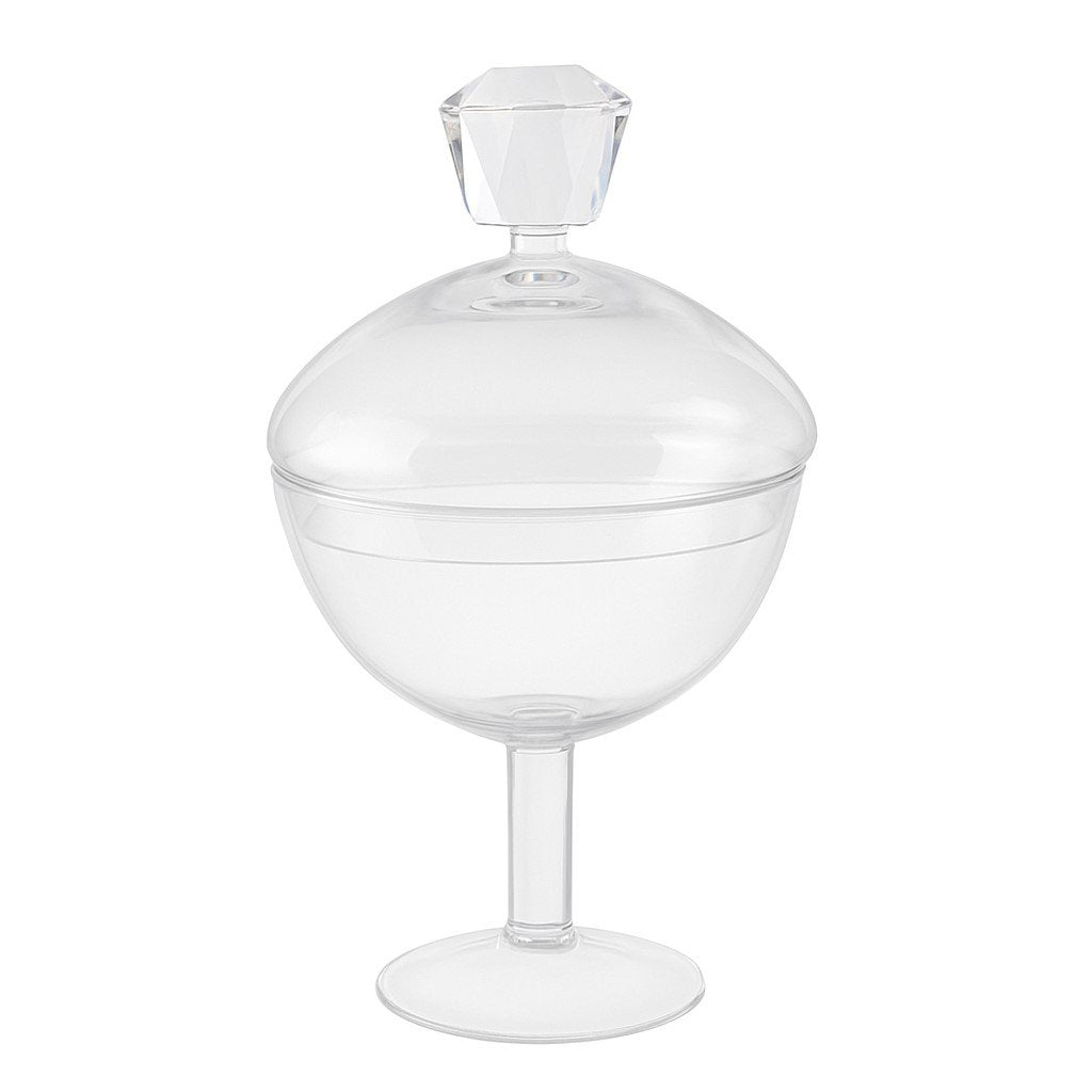 Glazen snoepvaas 24 cm transparant