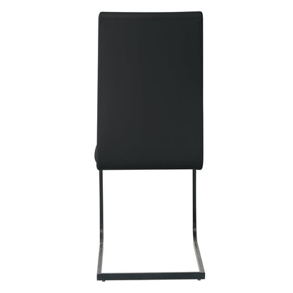 Stoelenset 2 stuks kunstleer sledeframe