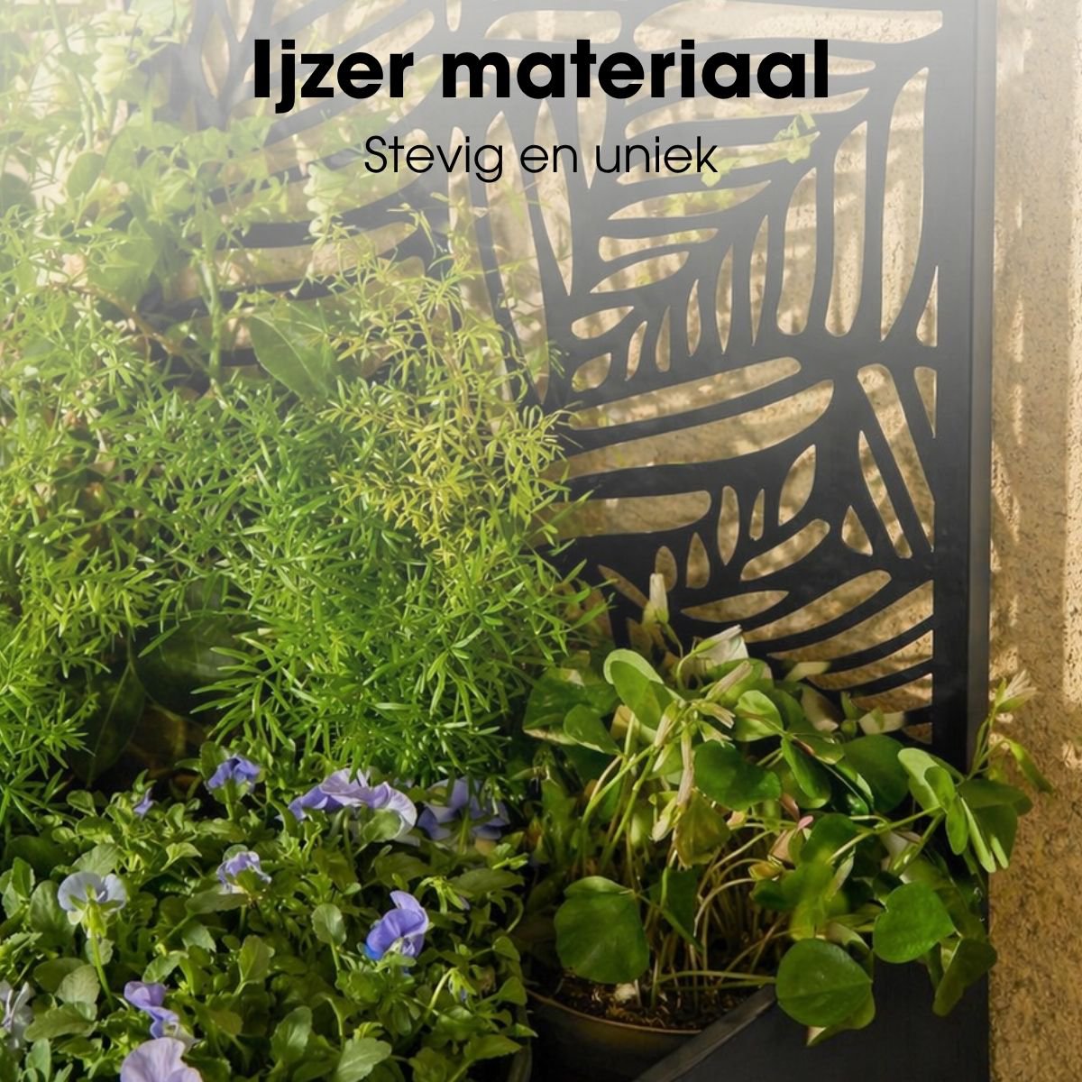 Plantenstandaard 180 cm ijzer zwart