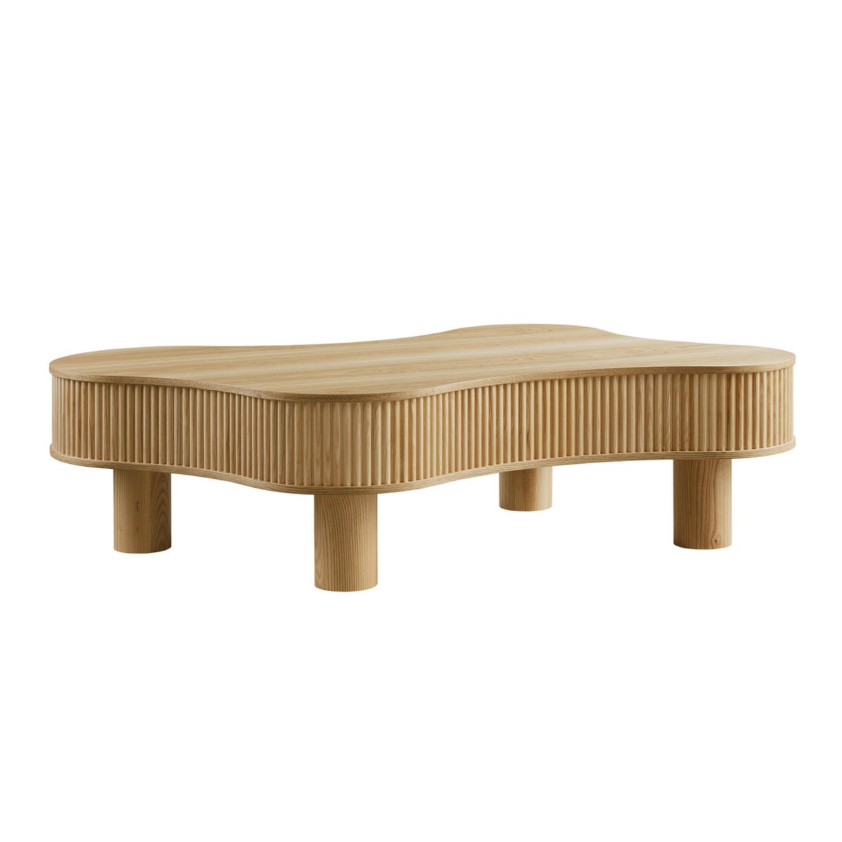 Salontafel 116x77x32 cm ash hout