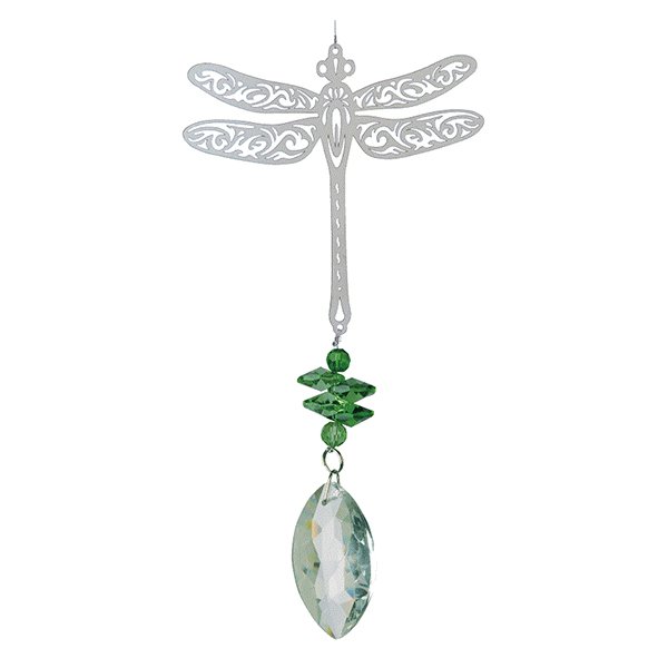 Windspinner libelle 40 cm glas