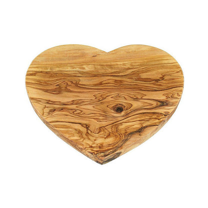 Ontbijtbord hartvormig 25 cm hout