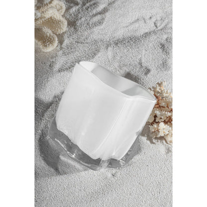 Vaas 13 cm glas wit
