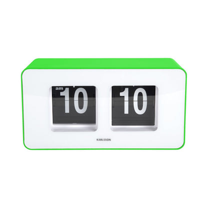 Wandklok tafelklok groen 18x9 cm plastic