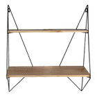 Wandrek 60x20x70 cm zwart ijzer