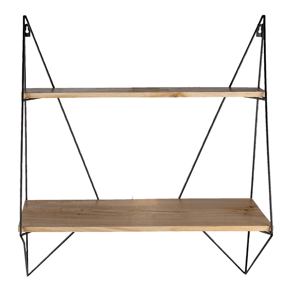 Wandrek 60x20x70 cm zwart ijzer