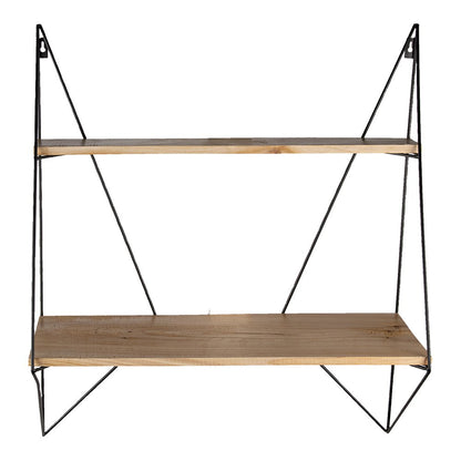 Wandrek 60x20x70 cm zwart ijzer