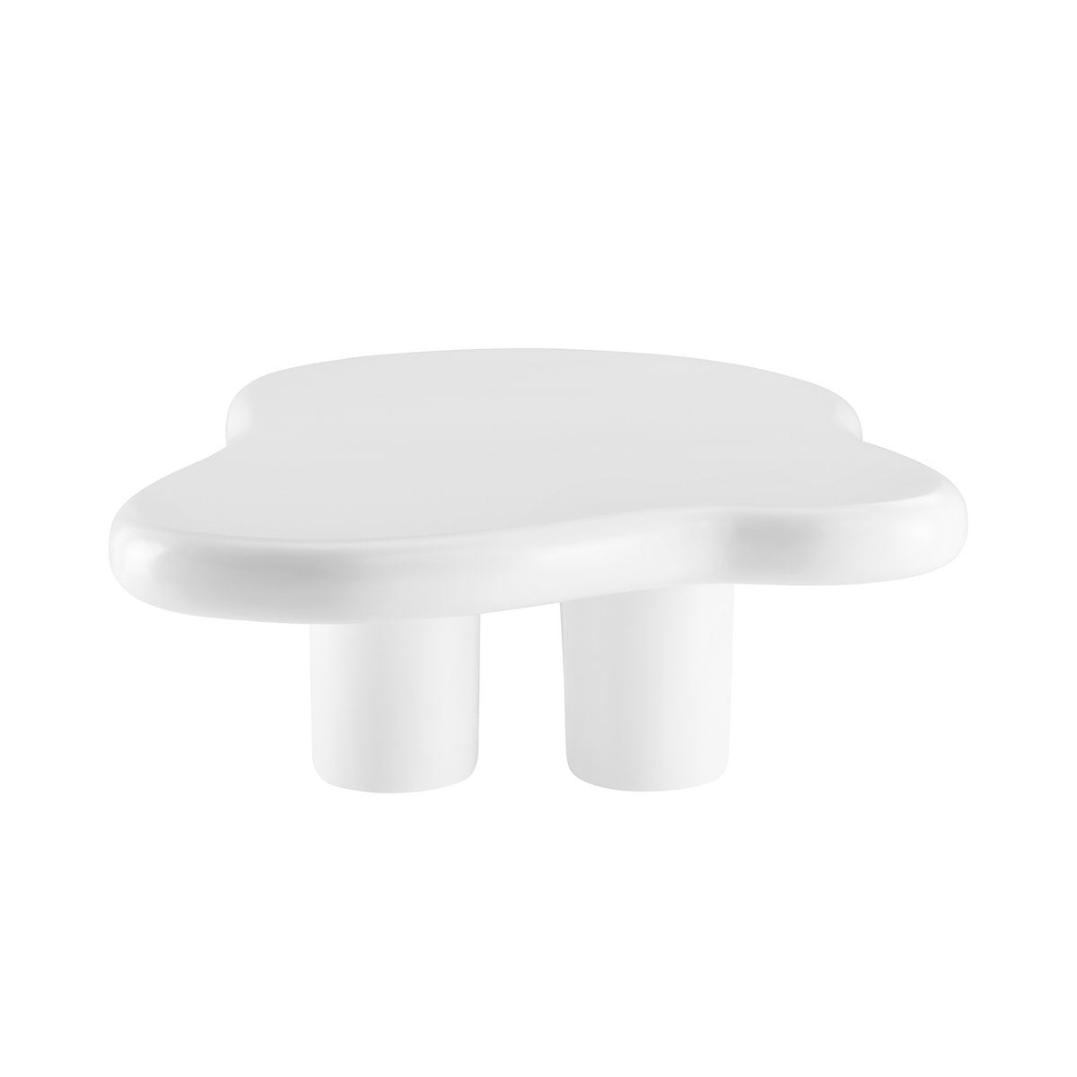 Coffee table 123x89 cm white