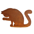 Metalen kat decoratie 32x22 cm