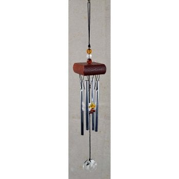 Windgong beukenhout metaal 27 cm