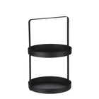 Etagère 25 cm diameter ijzer zwart