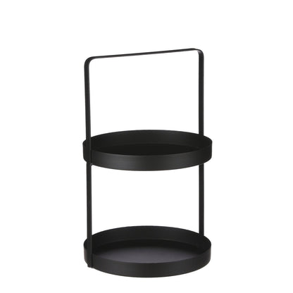 Etagère 25 cm diameter ijzer zwart