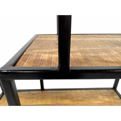 Staande Boekenplank Scheidingswand Liverpool Metalen Zwart