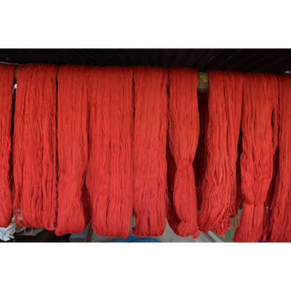 Luna-Leena Kruk Paddestoelbekleding Rood Handgehaakt Nepal