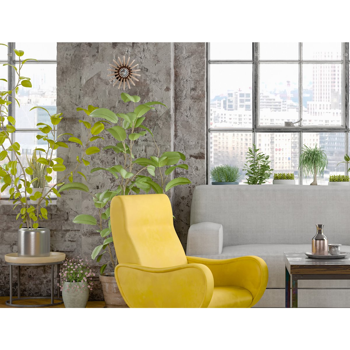 Wandlamp Ball 20 cm MDF