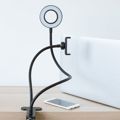LED ringlamp met smartphonehouder 15x8x19 cm