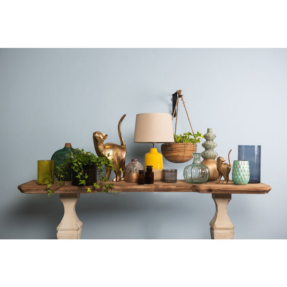 Plant Hanger Set of 3 Brown Rattan Hanging Planter