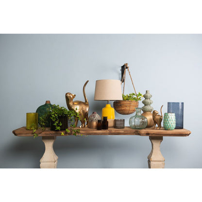 Plant Hanger Set of 3 Brown Rattan Hanging Planter