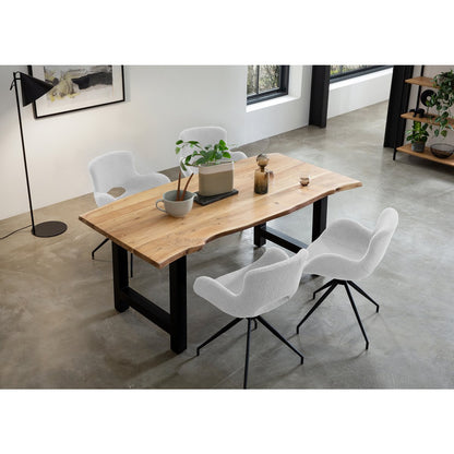 Eettafel acacia 180x90x76.5 cm massief hout
