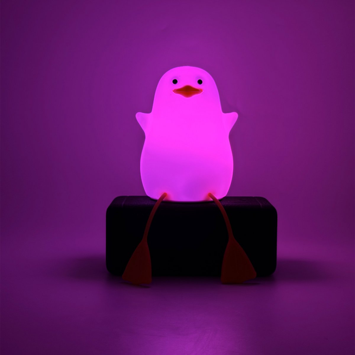 Nachtlampje Ducky Lamp 7 kleuren siliconen USB-C