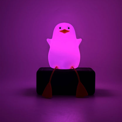 Nachtlampje Ducky Lamp 7 kleuren siliconen USB-C