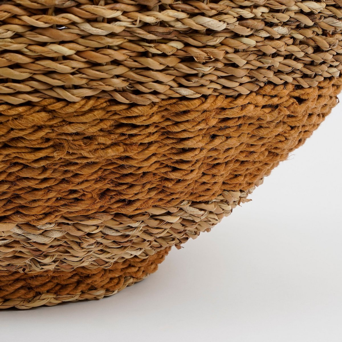 Opbergmand jute 55x55x48 cm geel