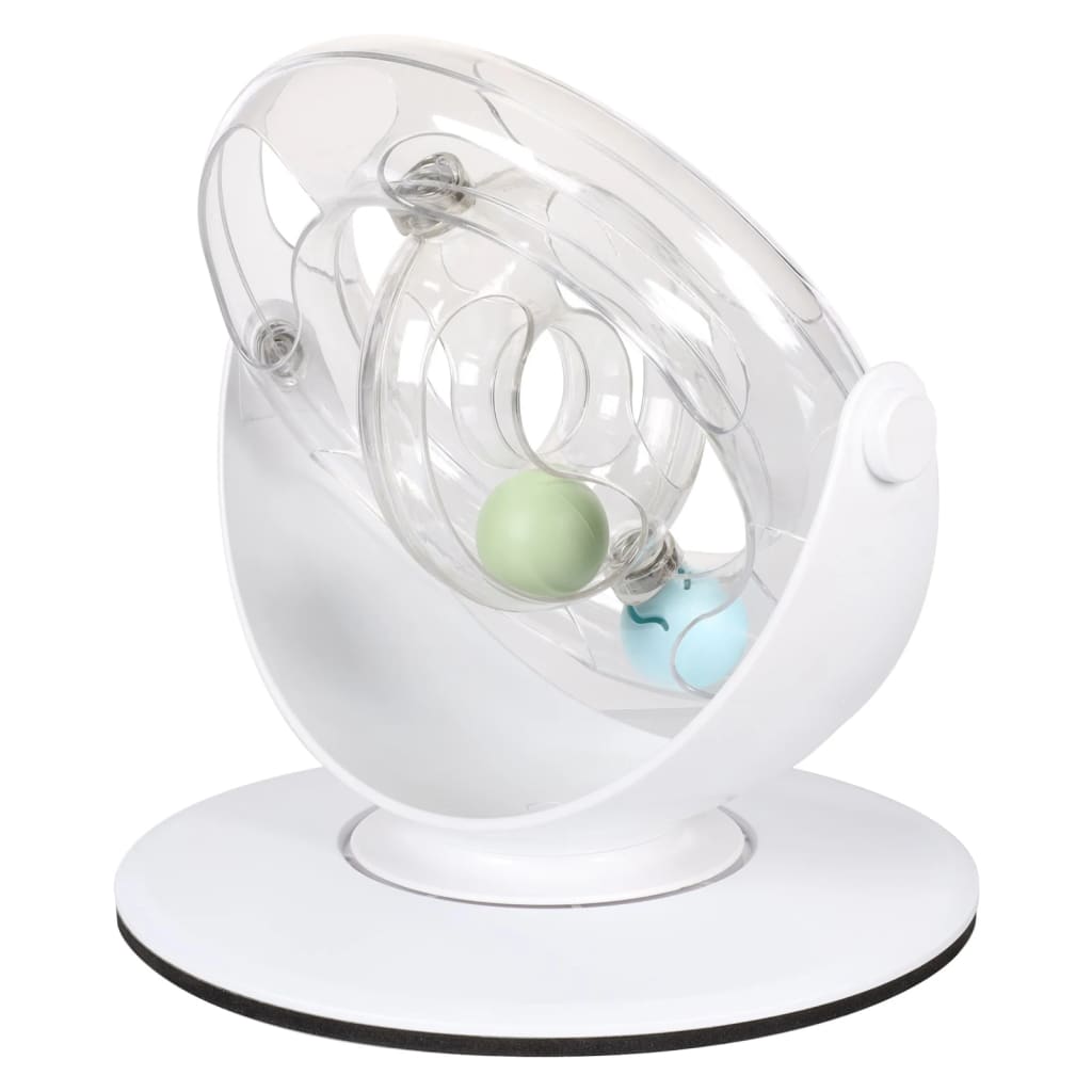 Flamingo Kattenspeelgoed Dita Elektronisch Roterend Wiel Wit