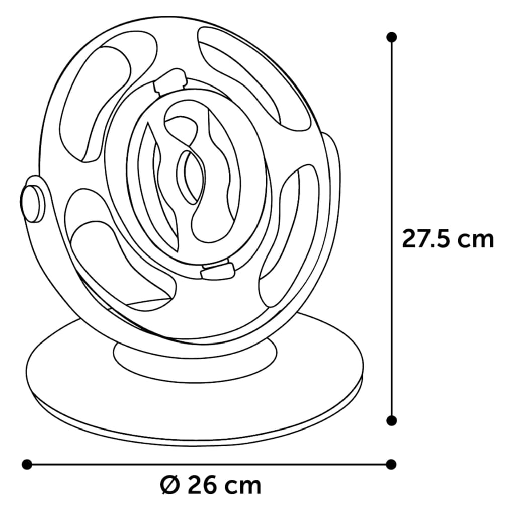 Flamingo Kattenspeelgoed Dita Elektronisch Roterend Wiel Wit