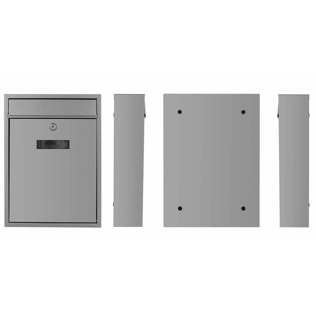 Perel Brievenbus Ibiza Zilver Bg40003