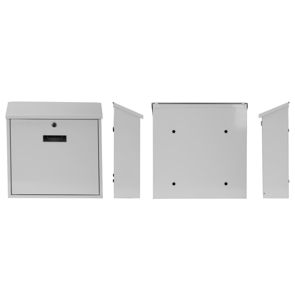 Perel Brievenbus Monaco Wit