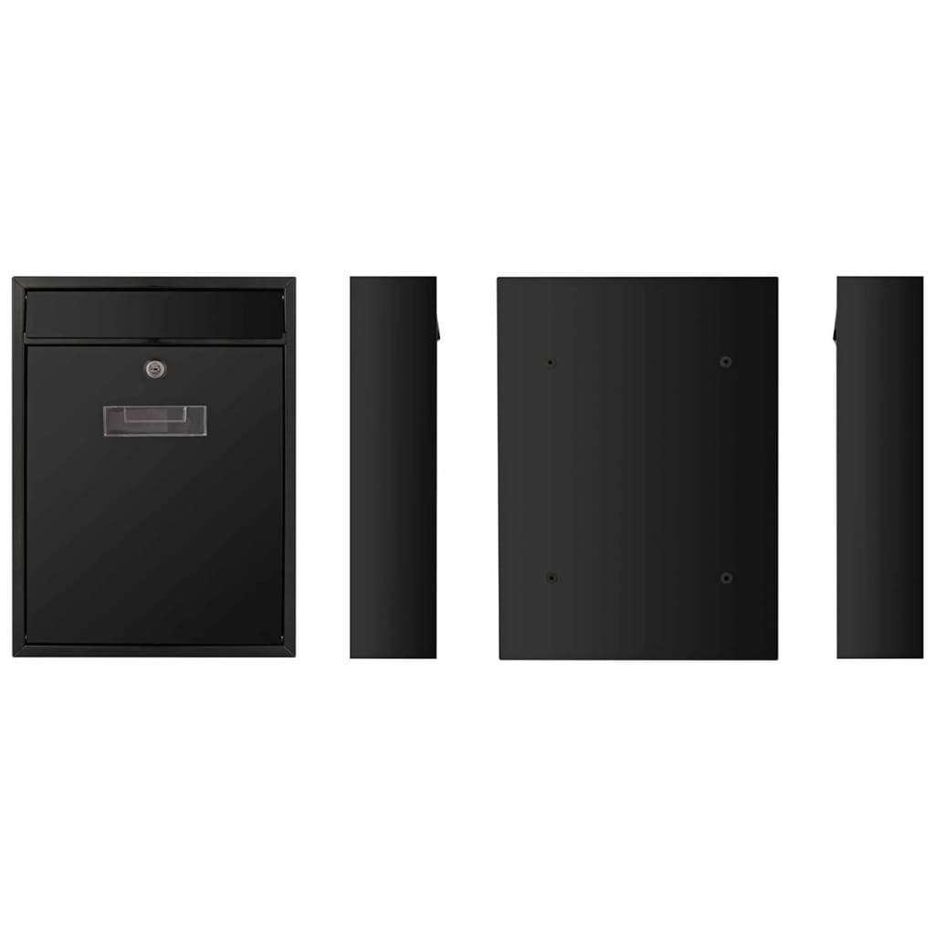 Perel Brievenbus Ibiza Zwart Bg40002