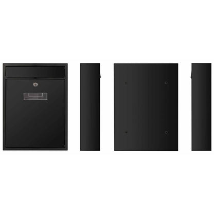 Perel Brievenbus Ibiza Zwart Bg40002