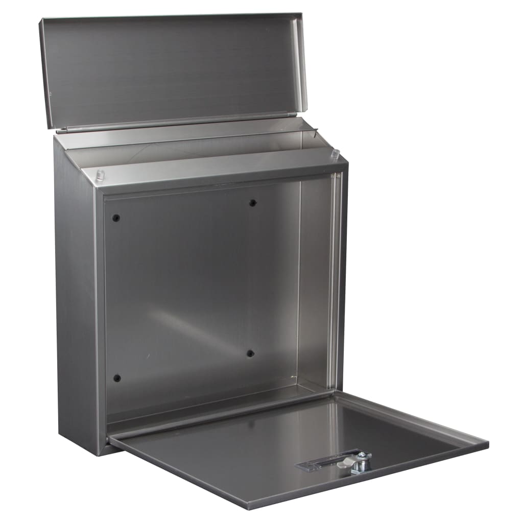 Perel Brievenbus Monaco Roestvrij Staal Zilver