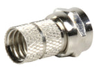 F-connector mannelijk metaal zilver 7 mm