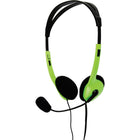 Headset stereo groen zwart 2x 3.5mm jack