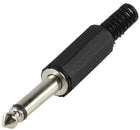 Jack plug 6.35 mm mono met trekontlasting