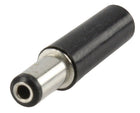 DC stroomstekker male 5.5/2.1mm zwart