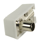 Valueline VLSP40900W Angled Coax Connectors Coax Male White