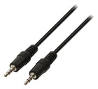 Jack audiokabel 0,50 m zwart