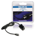Valueline Vlmb60890B10 Micro USB Car Charger Micro USB Male - 12V Car Connection 1.00 M Black 2.1A