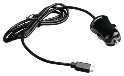 Valueline Vlmb60890B10 Micro-Usb-Autolader Micro Usb Male - 12V Autoaansluiting 1,00 M Zwart 2.1A