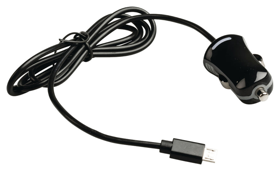 Valueline Vlmb60890B10 Micro-Usb-Autolader Micro Usb Male - 12V Autoaansluiting 1,00 M Zwart 2.1A
