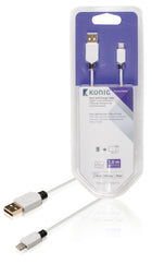 Lightning USB kabel 1 meter wit