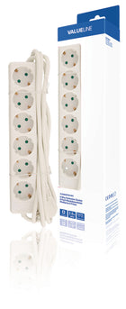 Valueline Vles630F001Wh Power Strip 6-Way 3.00 M White