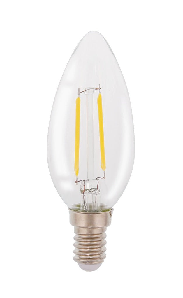 Hq Hqlfe14Cand001 Led Retro Filament Lamp E14 Kaars 2 W 210 Lm 2700 K