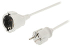 Verlengkabel 3 m H05Vv-F 3G1.5 IP20 wit